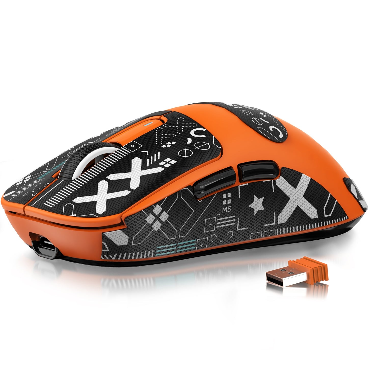 ATTACK SHARK X3 49g SUPERLIGHT Mouse with PixArt PAW3395 Gaming Sensor, BT/2.4G Wireless/Wired, up to 26000, 200 Hrs Battery, Office Mice for Win11/Xbox/PS/Mac (White)