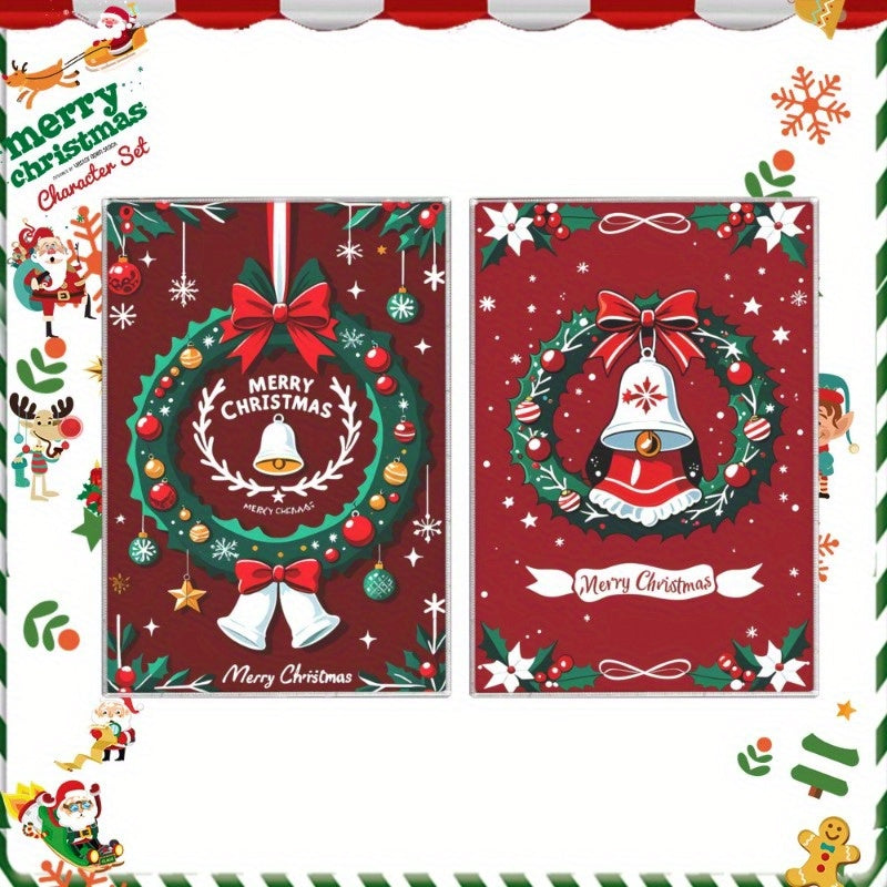 Two pieces of 18 by 26 inch kitchen towels, perfect for Christmas and the winter season. Adorn your kitchen with these soft, Christmas-themed towels featuring snowflakes, adding a merry touch to your holiday decor. Great as gift decorations too!