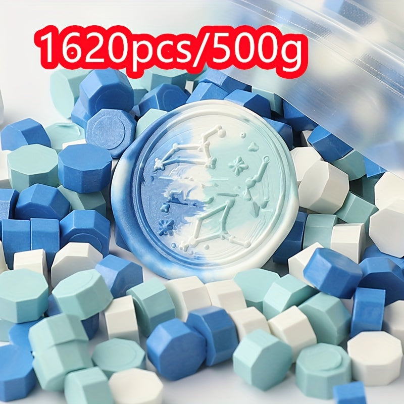 1620pcs/500g Octagonal wax particles for envelope special mud DIY gift box sealing wax retro bulk sealing wax particle