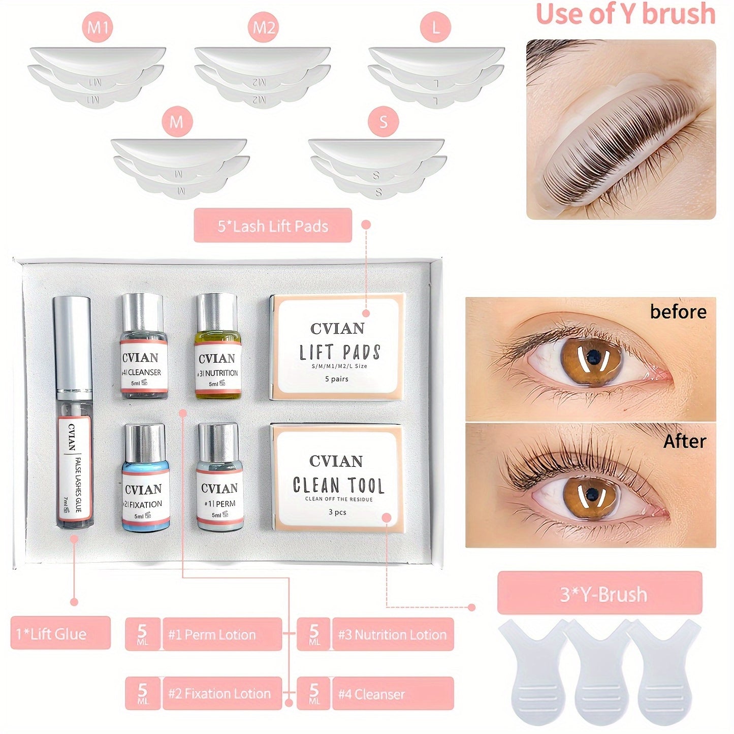 Long lasting eyelash perming kit for salon-perfect curled lashes, ideal birthday gift for women.