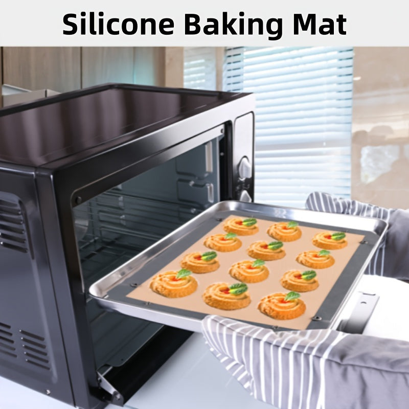 Durable and Reusable Silicone Baking Mat - Convenient Nonstick Baking Tool - Easy to Use Oven Baking Mat