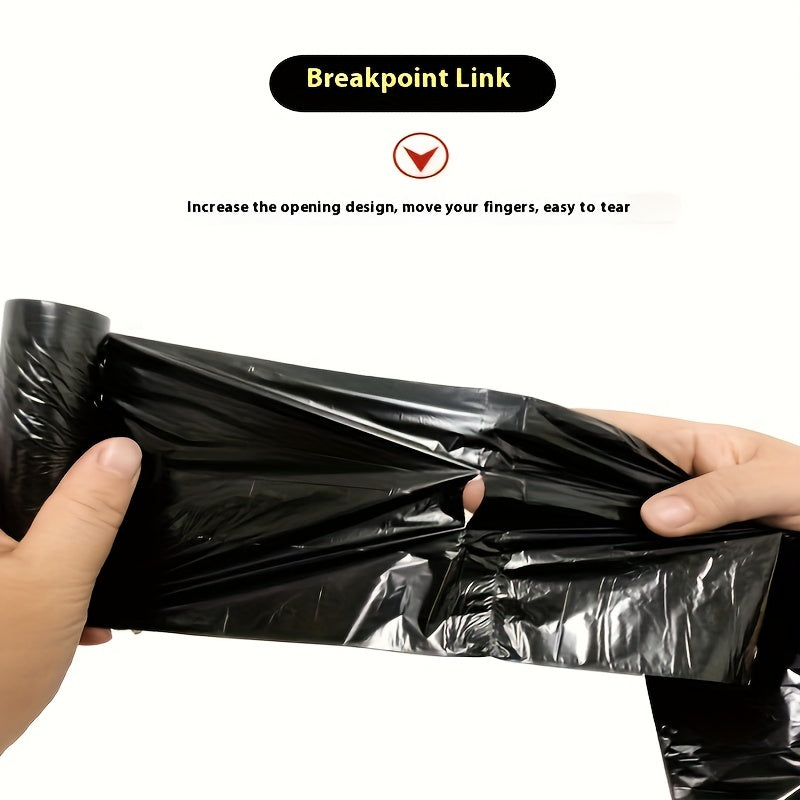 Pack of 100 sturdy plastic garbage bags - Leak-proof and versatile trash bags for various rooms in your home including living room, bedroom, kitchen, bathroom, toilet, and patio - Perfect for disposing of waste in the home