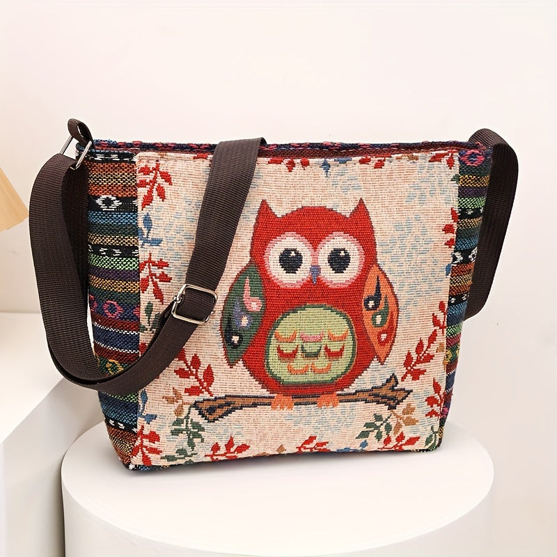 Multicolor Elephant Crossbody Bag for Women - Adjustable Strap, Zipper Closure, Foldable, Casual & Stylish