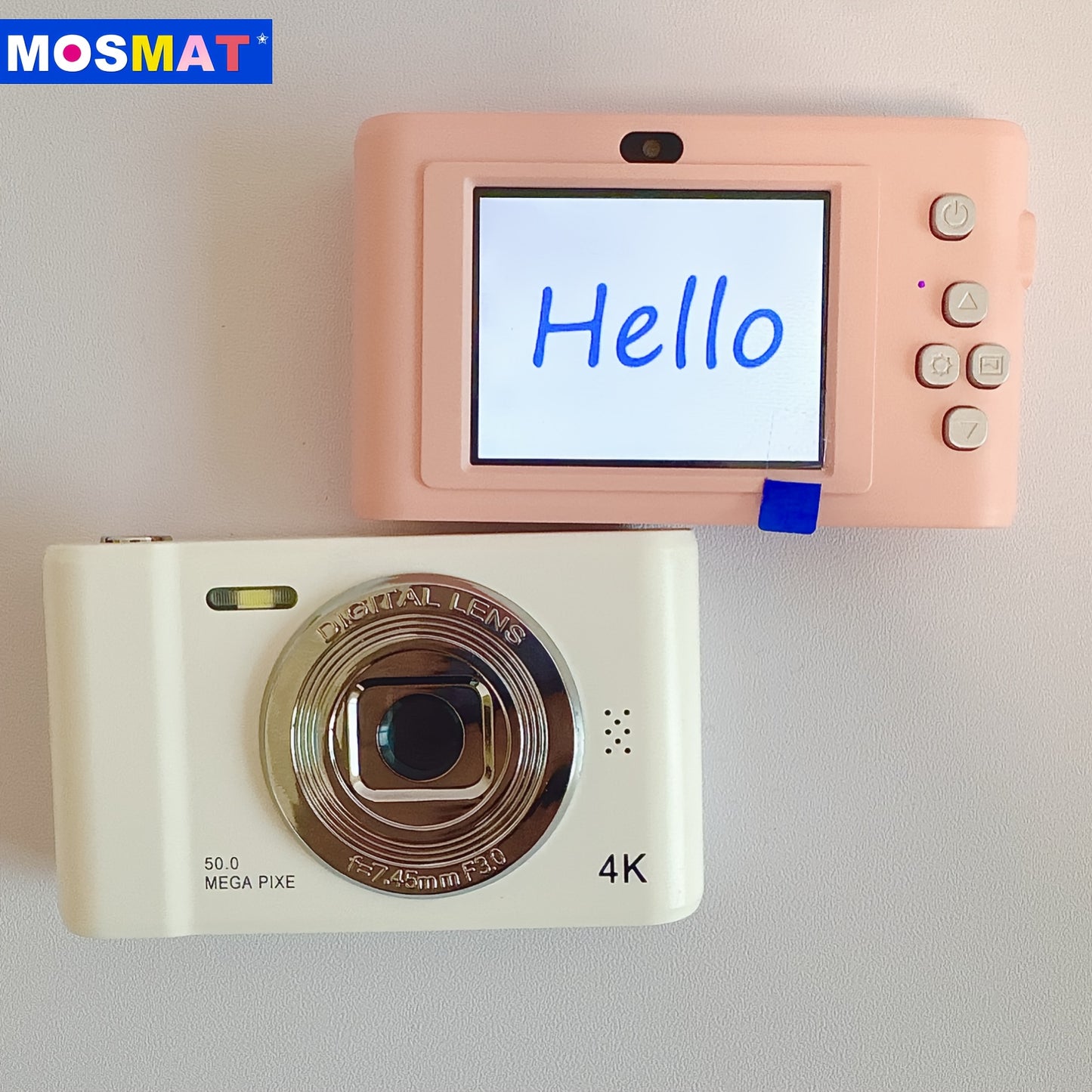 High definition smart cameras with front and rear cameras and portability, perfect for young kids and students.