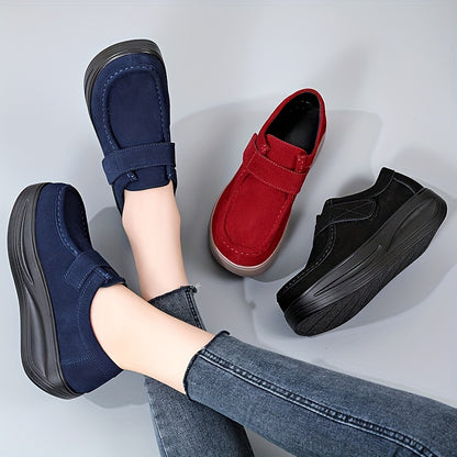 Women's trendy loafers with platform soft sole for comfortable daily wear.