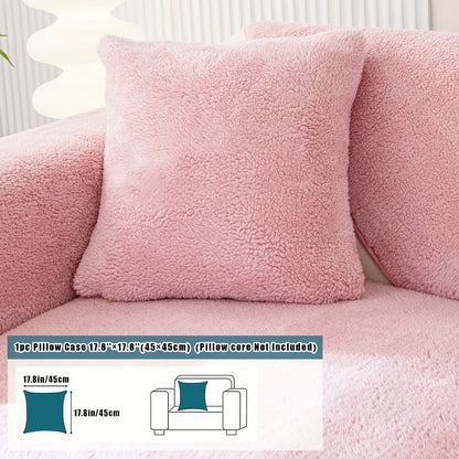 Thick Sherpa Fleece Sofa Slipcover for Pet-Friendly Protection and Comfort in Bedroom, Office, or Living Room.