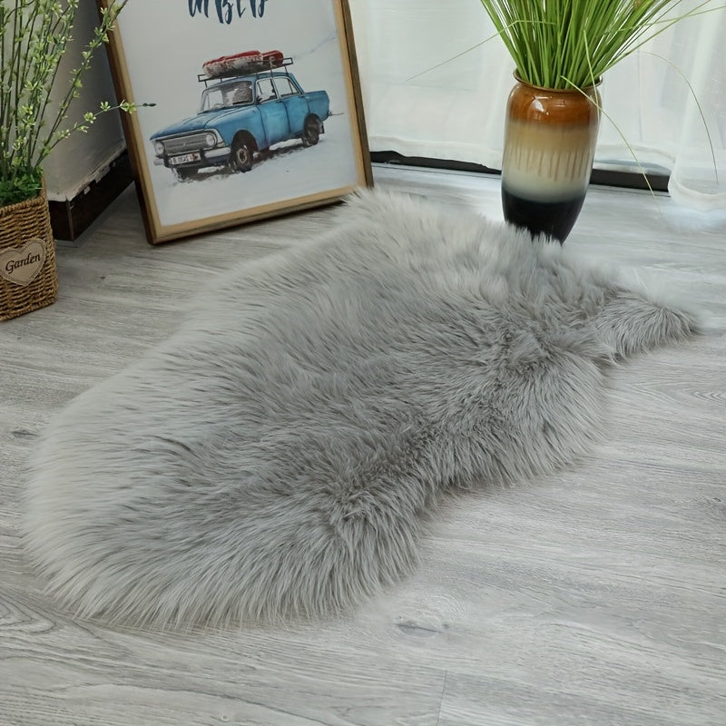 Get cozy with our 1-piece wool-like area rug made of plush suede with a braided weave design. This machine washable carpet is perfect for indoor bedroom decor, made from 20% polyester and 80% acrylic. Featuring a long bottom, it is ideal for home