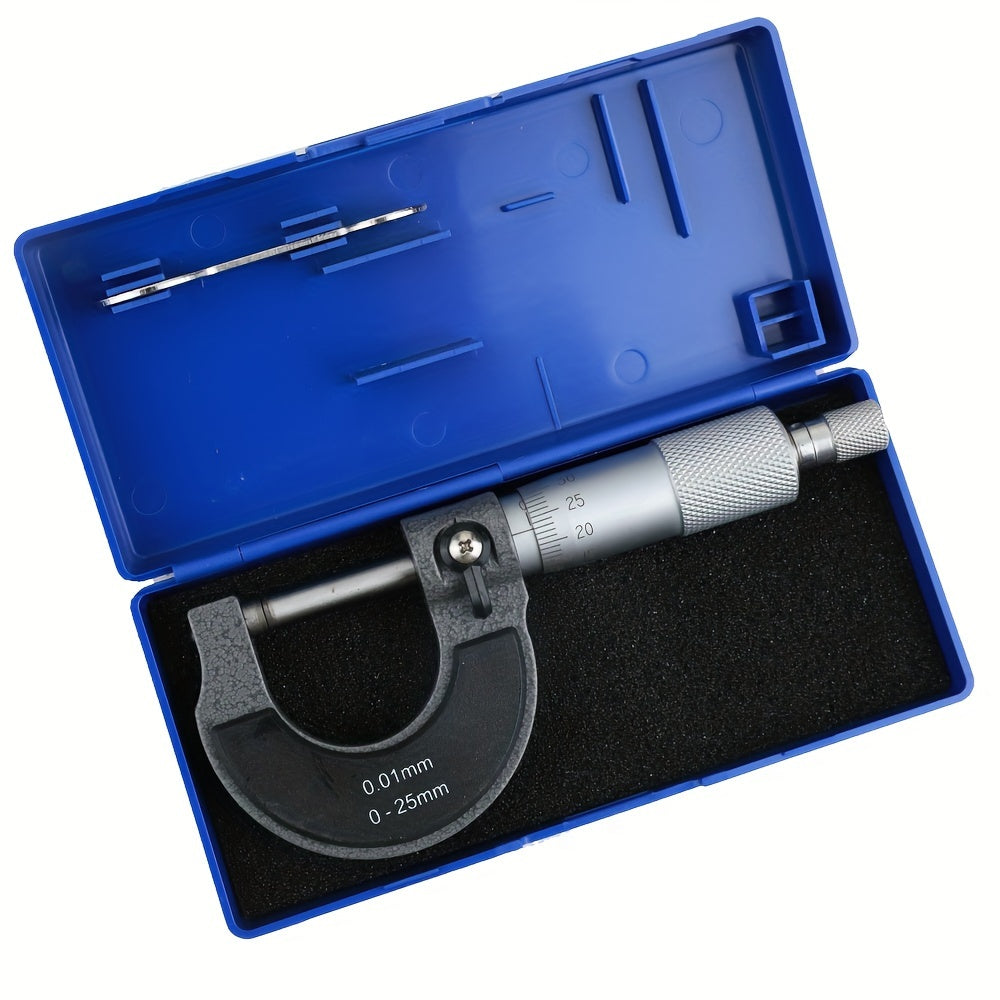 Outdoor spiral micrometer measuring tools with accuracy of 0.01mm in various ranges.