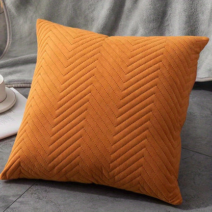 Boho-chic geometric wave pillow cover with zipper closure, hand wash only, versatile home decor for living room and bedroom in bohemian style.