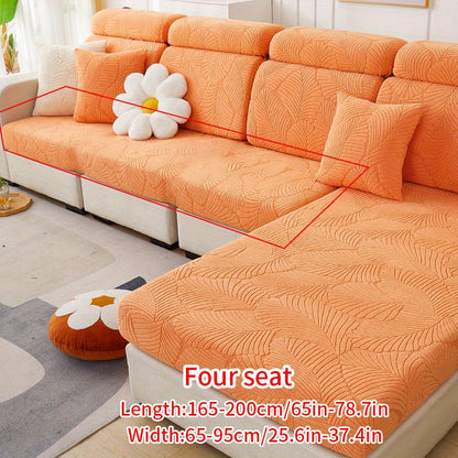 Non-slip elastic sofa slipcover protects furniture year-round in any room.