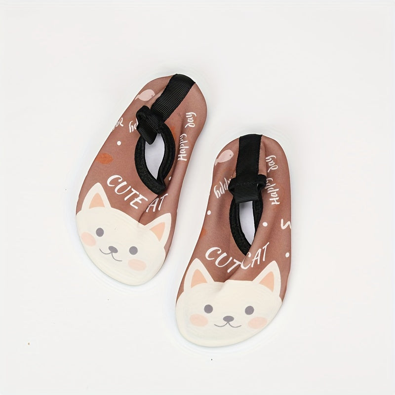 Lightweight slip-on water shoes for baby girls, perfect for swimming, walking, and yoga in spring and summer.