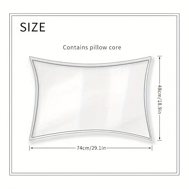 Set of 2 large sleep pillows for all sleep positions, with soft support. Can be used as a bedside or hotel series pillow.