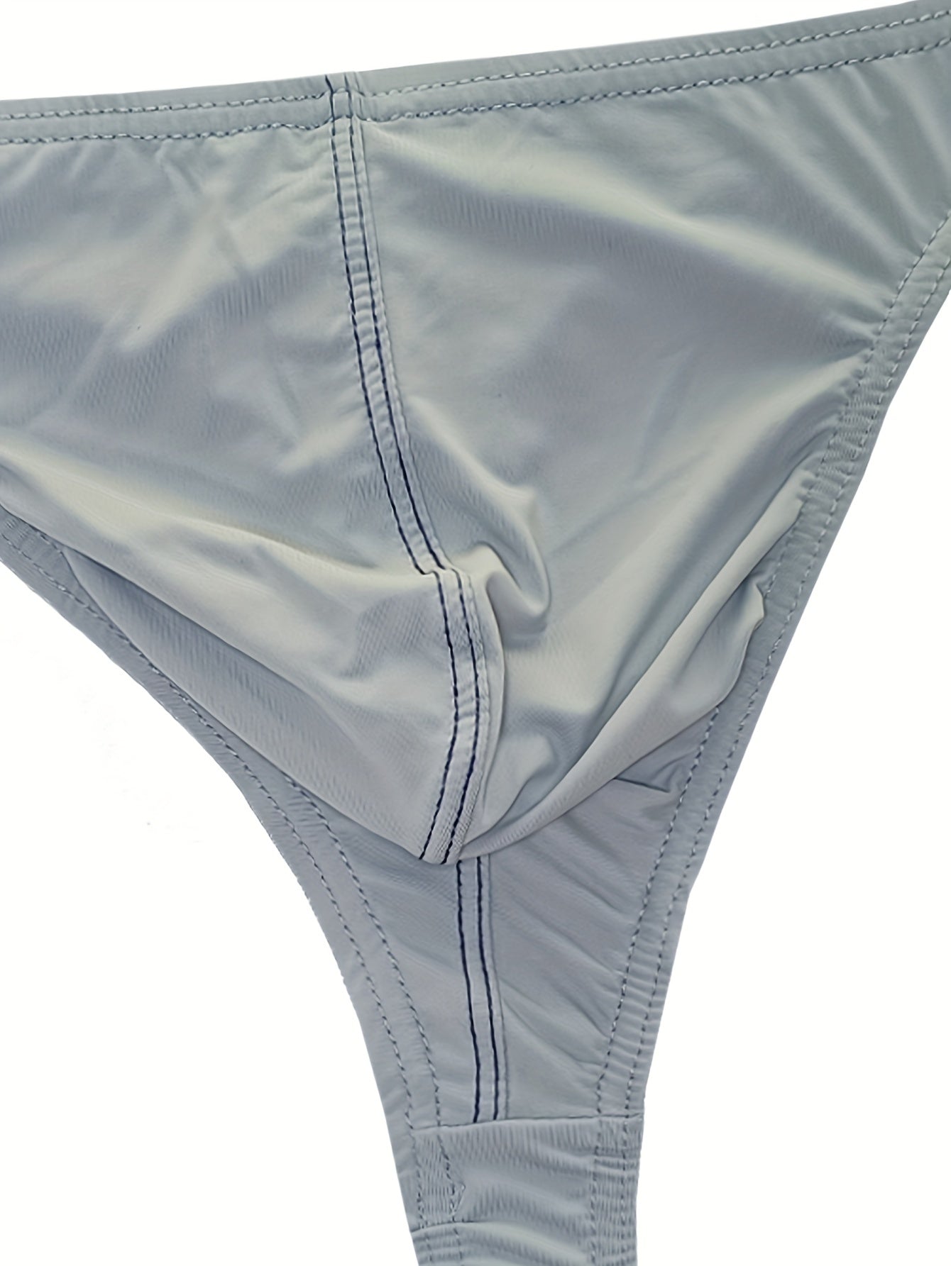 1 pack of men's ultra-thin, low waist ice silk fabric underpants for summer sports and fashion.