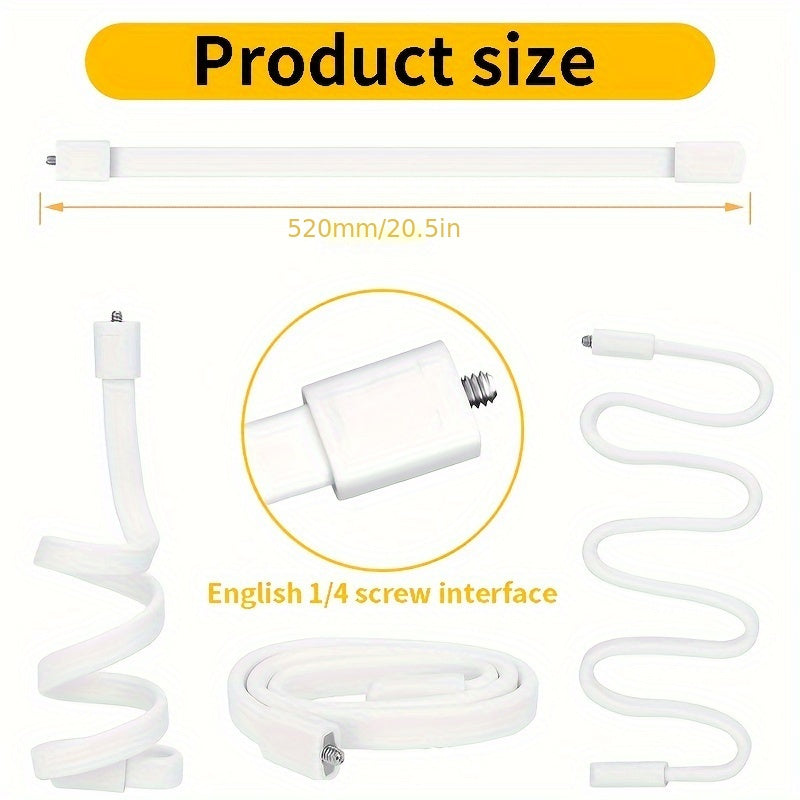 The surveillance bracket is designed for cameras with a 1/4 screw interface, making it compatible with most camera models. It eliminates the need for drilling holes and offers a flexible monitor bracket option.