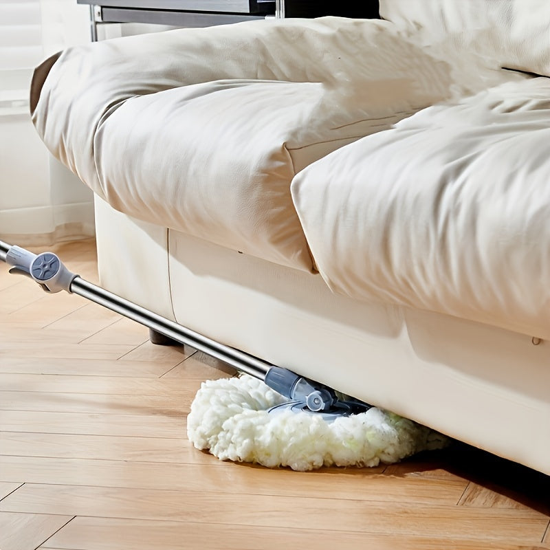 The pack includes two spin mops and buckets, each equipped with a 4-wheel wringer for effective floor cleaning. Perfect for household use, this set also comes with a rotating mop for effortless dust removal. It is suitable for both dry and wet cleaning