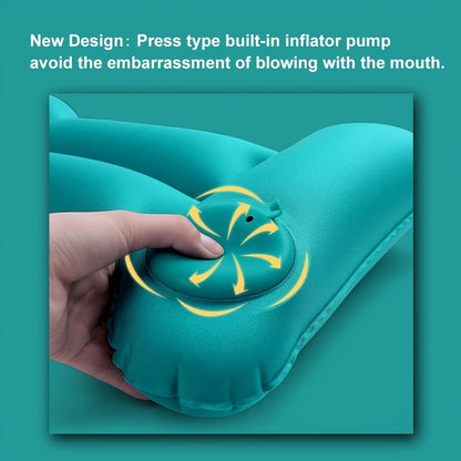 Inflatable travel waist pillow for lumbar back support during long journeys by air, car, bus, train, or in office or home.