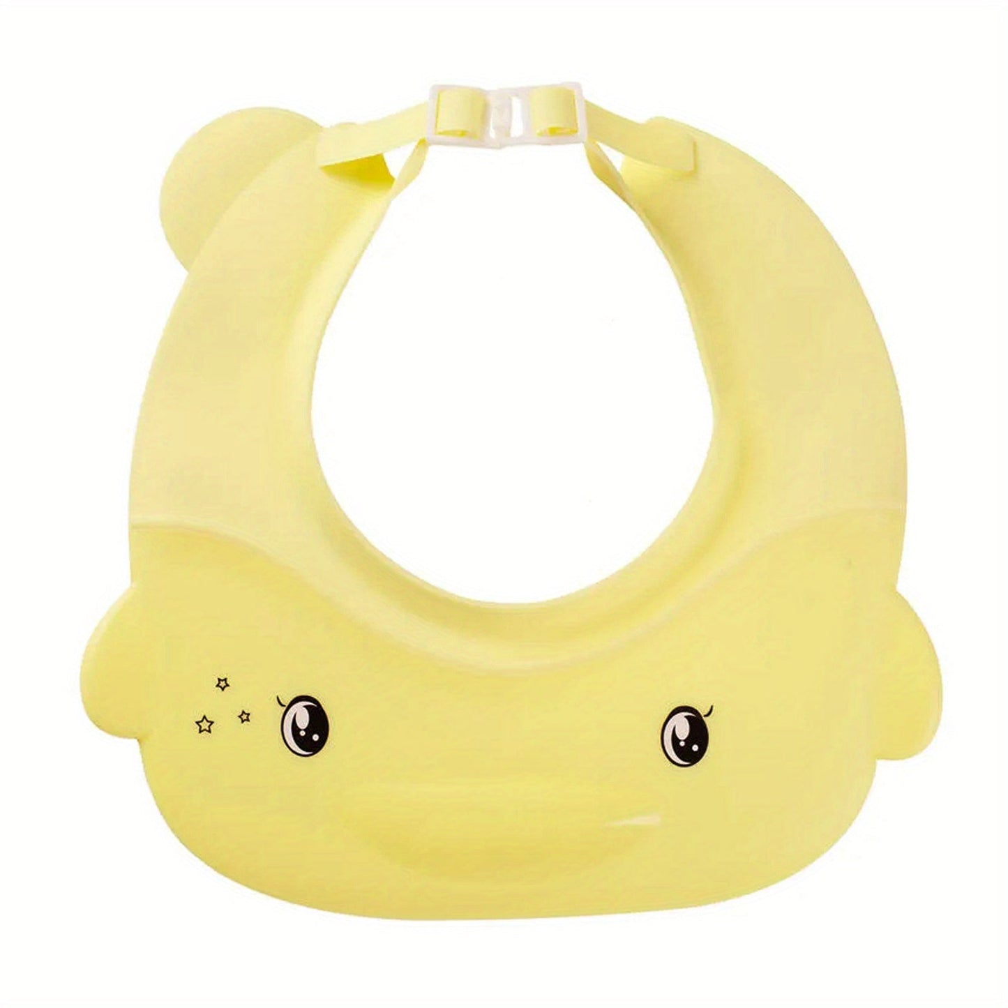 Adjustable Children's Shampoo Cap with Waterproof Eye and Ear Protection - Soft Rubber Shower Cap for Kids Aged 0-12 Years