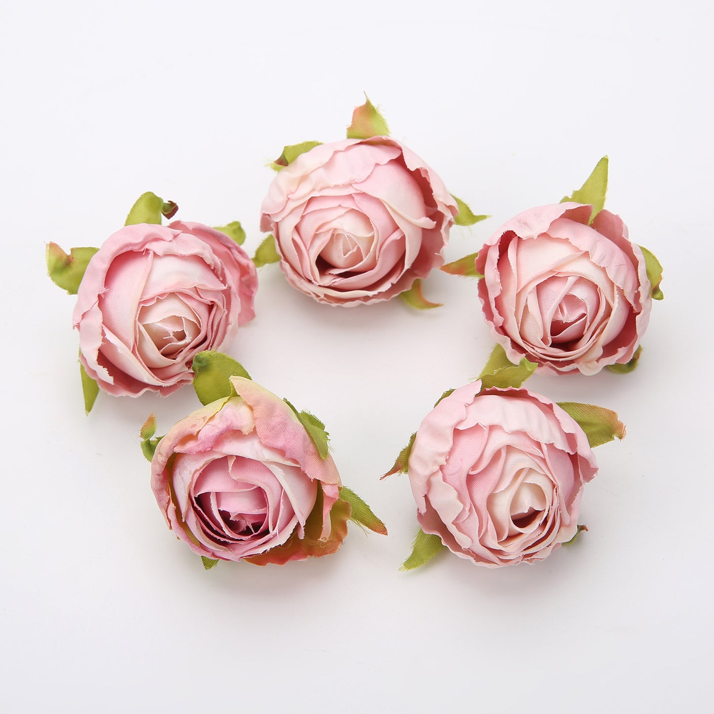 10 pieces of silk tea buds roses for DIY wedding bouquets and Christmas decorations.