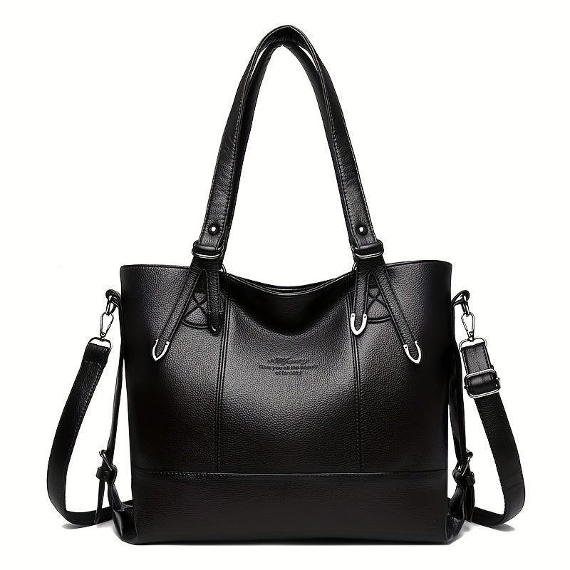 Stylish handbag for carrying books and documents, versatile crossbody bag for daily use.