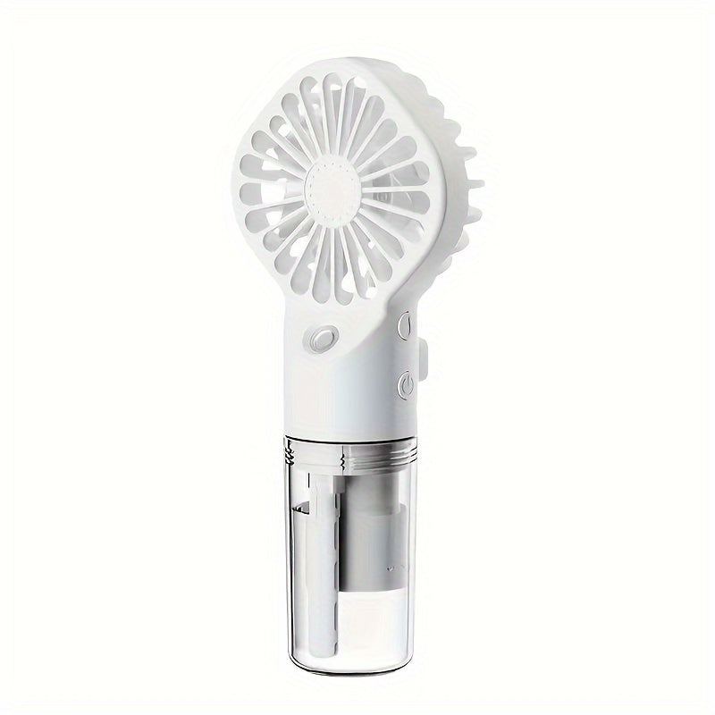 Compact Mini Mist Fan - Conveniently USB Rechargeable, Scent-Free, Perfect for Any Skin Type and Travel Use