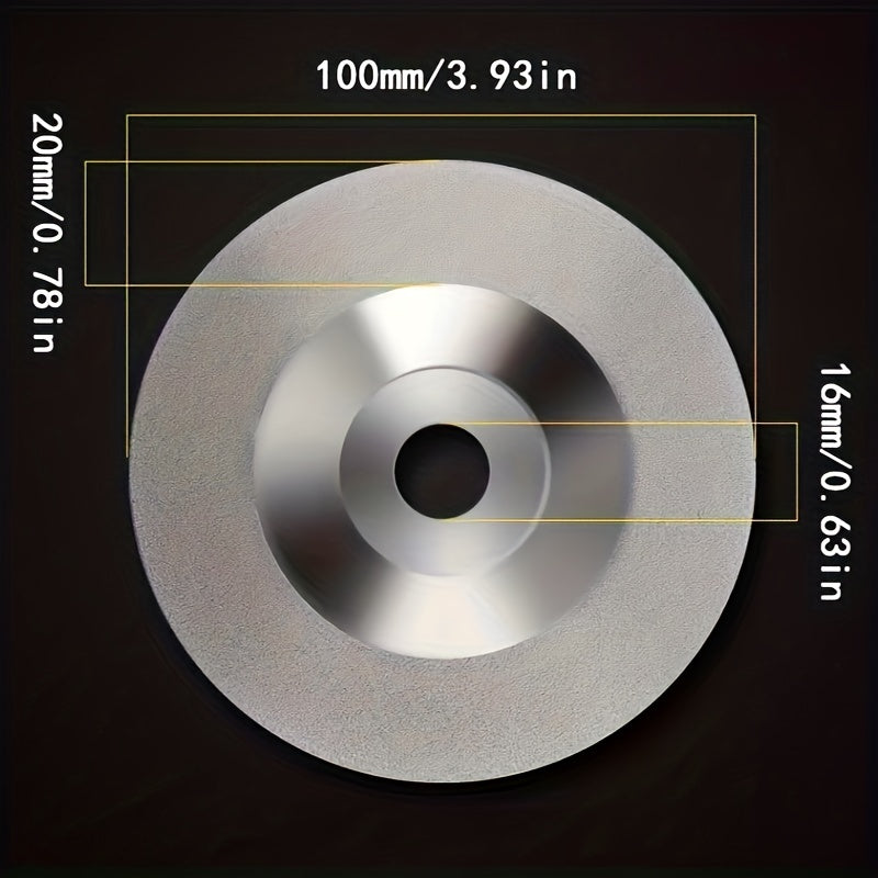 Bestseller: 4-Inch 100mm Diamond Grinding Cup Wheel for Knife Sharpening, Flat Lap Disc for Polishing and Grinding, Suitable for Professional Use on Metal