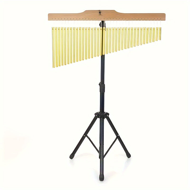 36-tone Wind Chime Set with stand, mallet, and percussion instruments for musical performances, orchestras, and bands. 25-tone bundles available for accompaniment instruments.