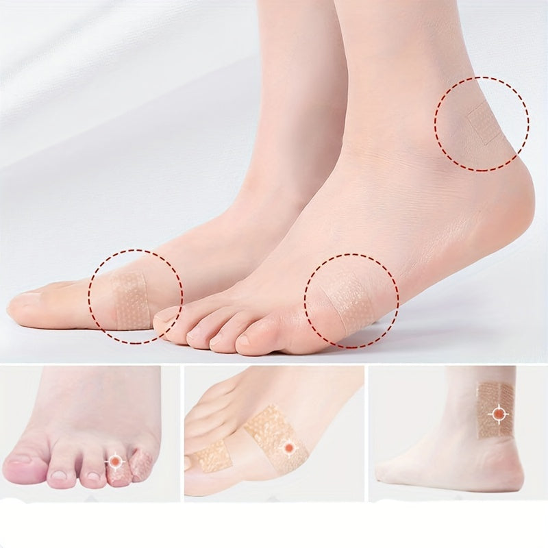 Silicone gel blister bandages for foot, hand, and toe, offer blister prevention and shoe friction relief.Transparent heel protector tape is flexible and breathable.