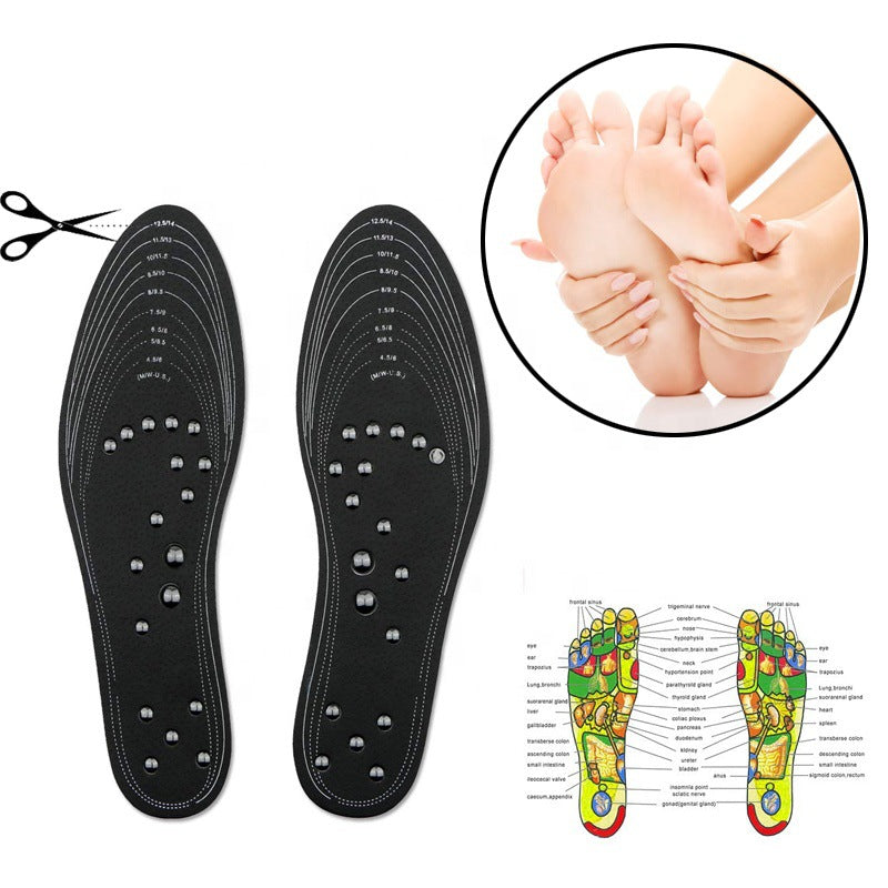 Memory cotton magnetic insole 18 magnetic insole magnetic iron to keep the soles of the feet point massage fitness no effect