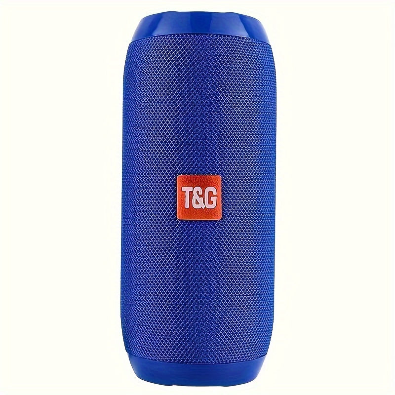 TG117 Portable Wireless Speaker with TWS Stereo, Built-in Mic for Calls, FM Radio, TF Card and USB Playback - Perfect for use.