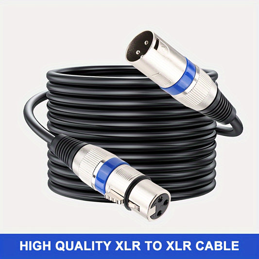 I-ZCLIVE High-Quality XLR to XLR Male to Female Microphone Cable for audio equipment, with durable flat design and metallic connectors.