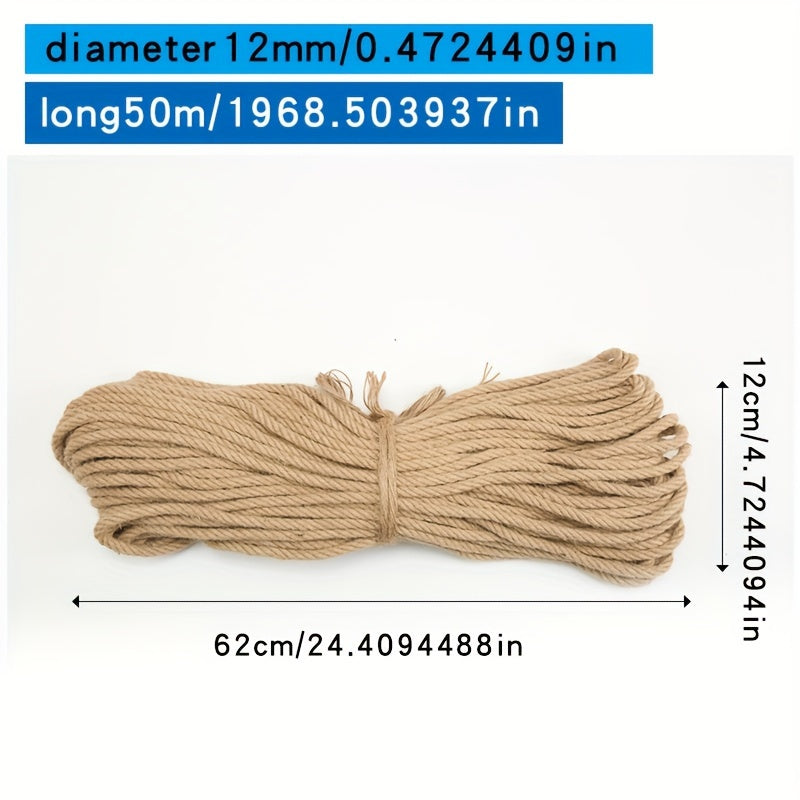 Jute twine rope for DIY crafts, gift wrapping, and decorative projects