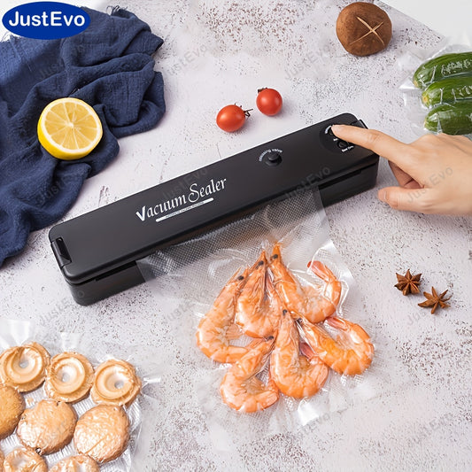 Compact Food Vacuum Sealer Machine - Seals Dry and Moist Food - Includes Starter Kit