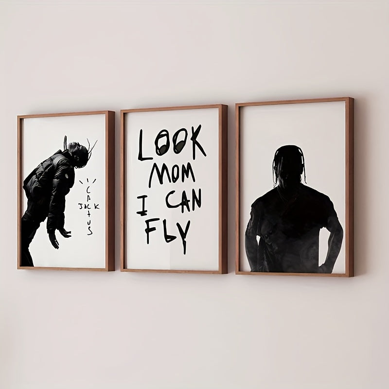 Unframed canvas music poster set - perfect gift for any room or season.