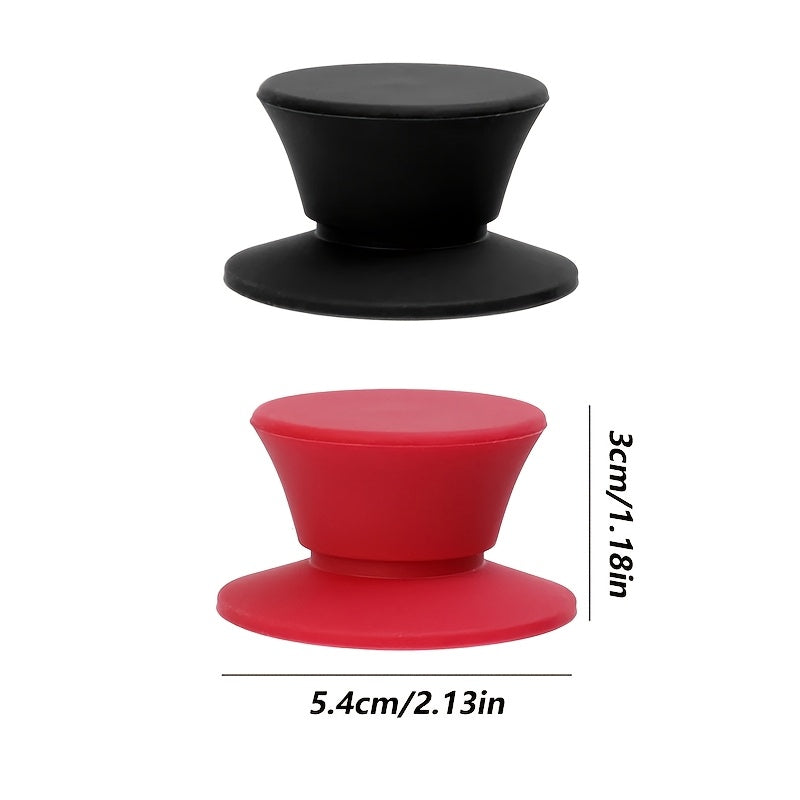 Pot Handle with Silicone Cover - Heat-Resistant Stainless Steel Lid Knob, Non-Electric Kitchen Accessory