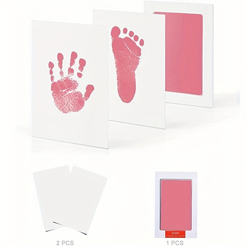 Baby Hand and Footprint Kit with Baby Souvenir, Pet Print, No Wash Print Oil - 1 Set