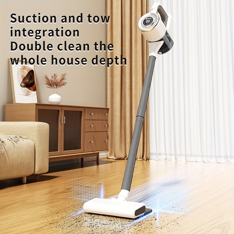 Wireless handheld vacuum cleaner - Portable and powerful, suitable for wet and dry cleaning on hardwood floors, carpets, and cars. Rechargeable via USB with a 2000mAh lithium battery.