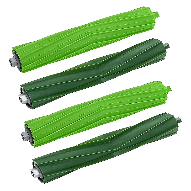 Replacement spare parts for IRobot Roomba I3 I7 E5 E6 Series robotic vacuum cleaner - includes 4 high-quality main rubber rolling brushes.