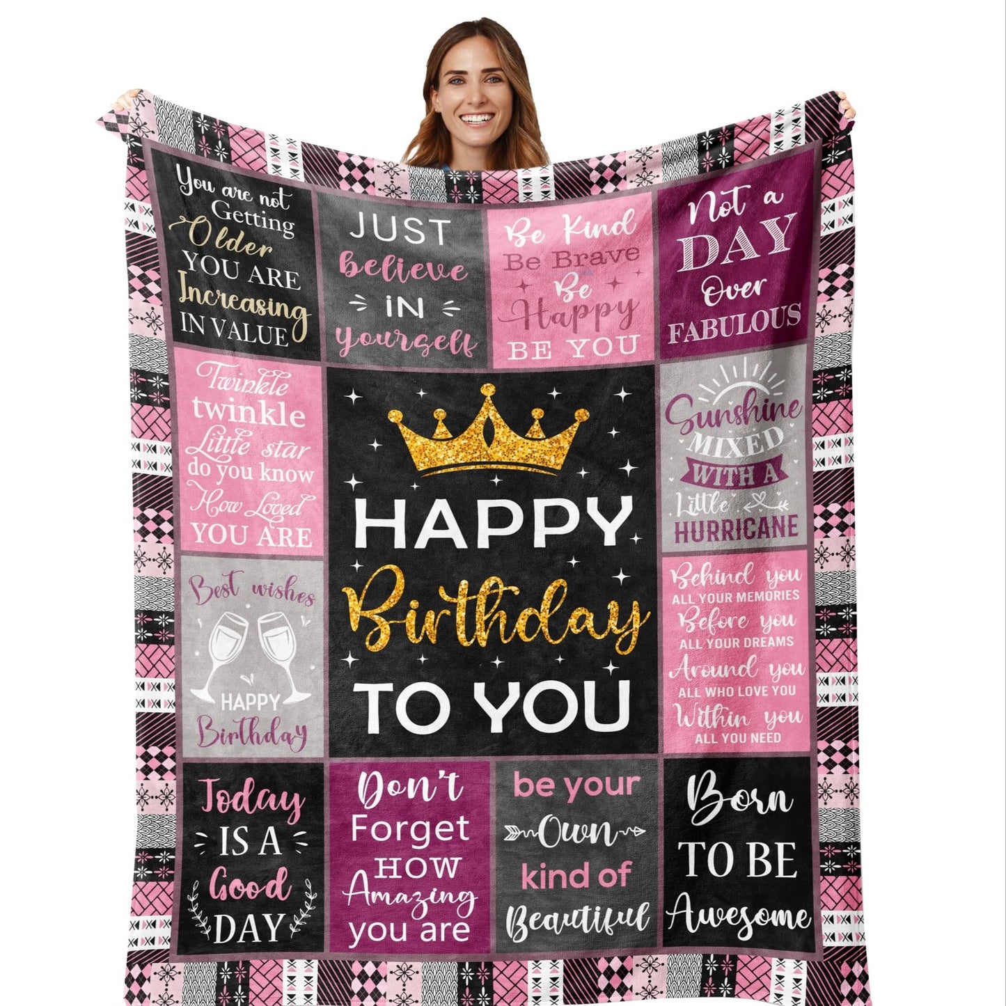 Celebrate Her Special Day with a Unique Birthday Gift – Decorative Blanket for Women. This creative and thoughtful present is perfect for moms, daughters, friends, and sisters. Give the gift of coziness with this beautiful sofa throw blanket.