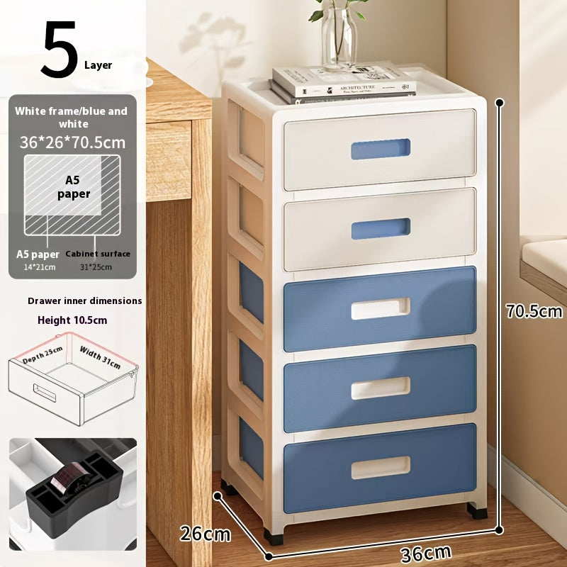 Compact and versatile locker organizer with multiple layers, waterproof and suitable for various uses in bedrooms, offices, and bathrooms.