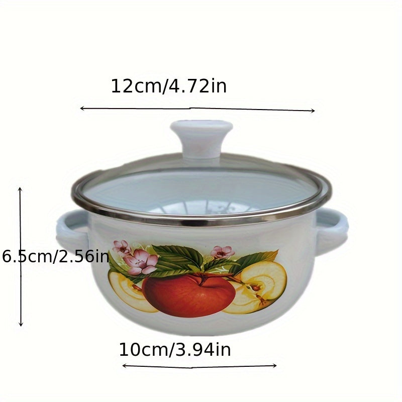 Multi-functional Mini Pot with Twin Handles - Ideal for Soup, Stew, and Noodles - Suitable for Use on Induction, Electric, and Gas Stoves