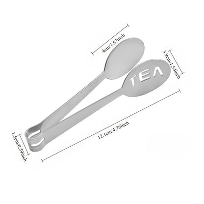 Durable Stainless Steel Tea Bag Squeezer - A Handy Kitchen Tool for Effortless Leaf Release, Ice & Sugar Handling - Rust-Resistant, Easy to Maintain, Versatile Tea Bag Tongs and Strainer Clip - Premium Quality