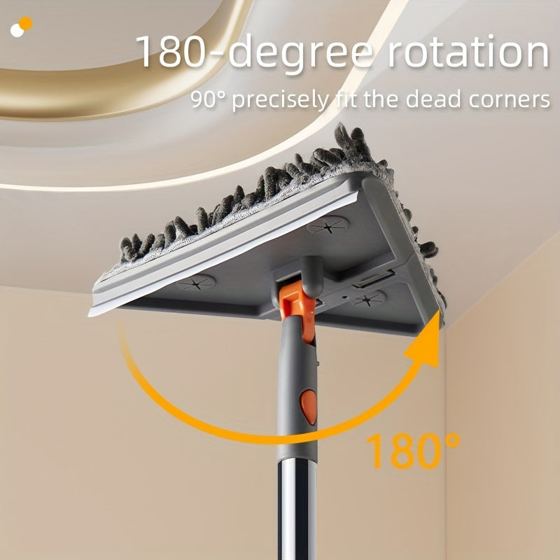 This versatile cleaning tool is designed to handle a variety of household tasks. Use it to wipe walls, clean ceilings, mop floors, and dust baseboards, windows, and more. The extendable pole can reach from 89.99 to 207.01 cm, making it easy to clean