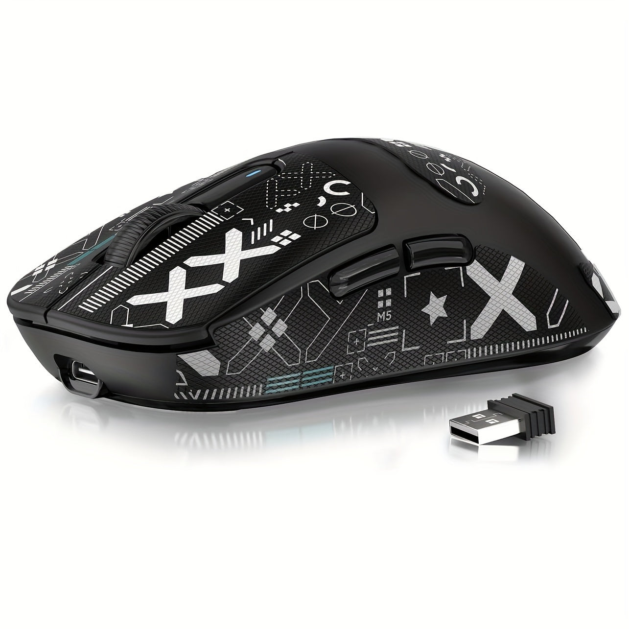 ATTACK SHARK X3 49g SUPERLIGHT Mouse with PixArt PAW3395 Gaming Sensor, BT/2.4G Wireless/Wired, up to 26000, 200 Hrs Battery, Office Mice for Win11/Xbox/PS/Mac (White)