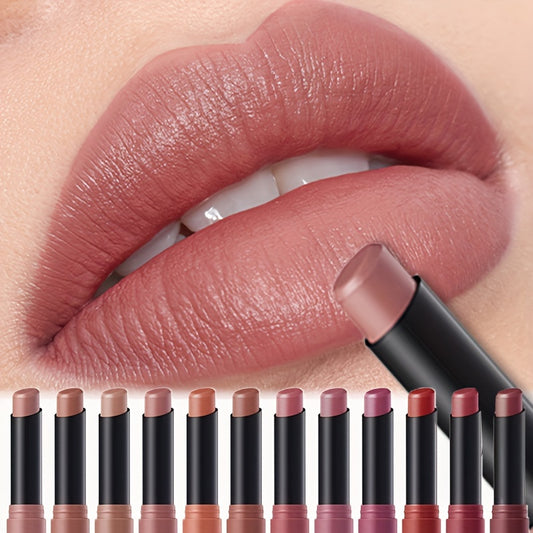 Smooth Velvet Matte Lipstick, Moisturizing, Easy to Apply with Natural Shine.