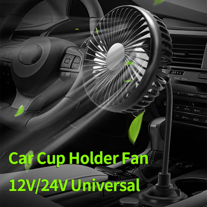 Introducing the Cup Holder Single-Head Car Fan with a Flexible Hose for Powerful Airflow. This fan features a Line Control Switch, Compact Mini Size, and is USB Powered. Its Multi-Angle Rotation and Clip-On Design make it Safe and Stable, with Low Noise