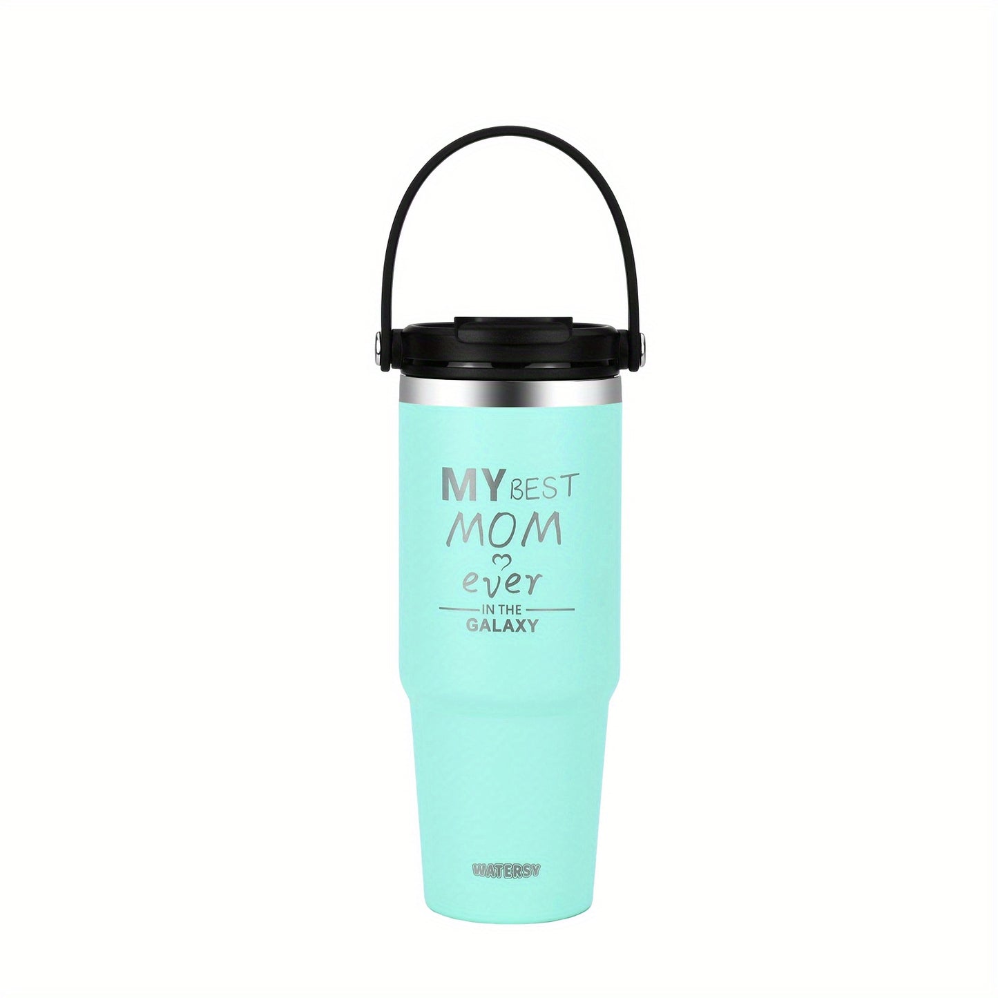 WTAERSY Insulated Water Bottle with Double Lid, 30oz/887ml, Stainless Steel, Reusable Tumbler Cup, Perfect Gift for Various Occasions.