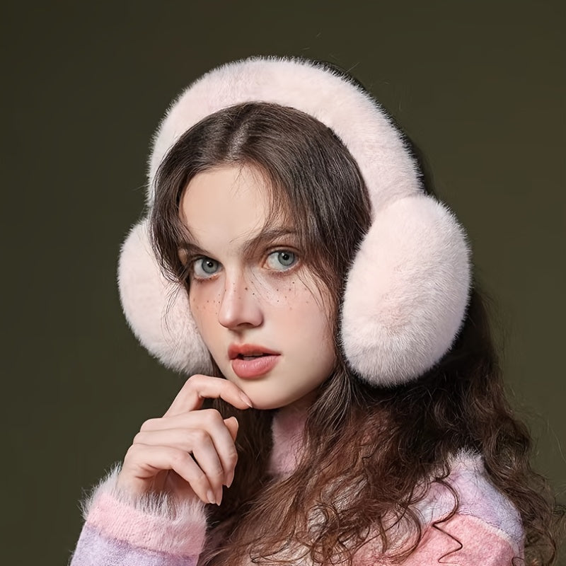 Cosy Ear Protectors for Autumn and Winter - This versatile accessory is perfect for riding, commuting, or simply keeping warm. Made from thick imitation mink plush, these large ear covers will keep you stylish and snug all season long.