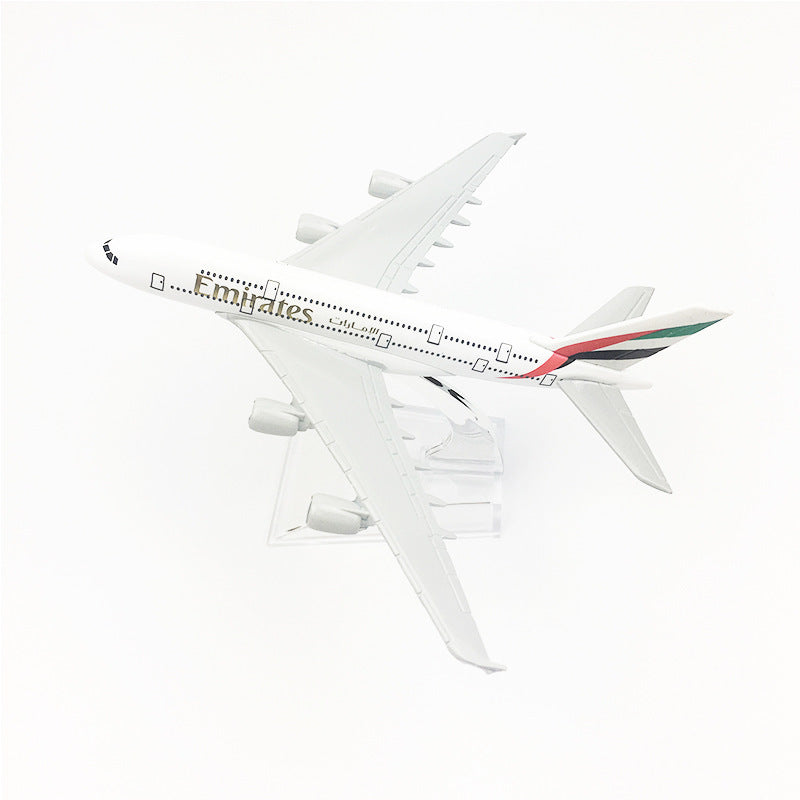 Emirates A380 Alloy Aircraft Model with Landing Gear & Base - Ideal for Collectors, Souvenirs & Gifts.