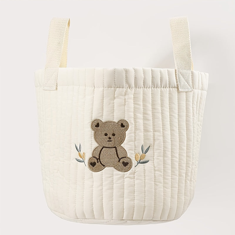 Adorable Cartoon Bear Mommy Bag: Versatile Storage and Diaper Bag - Perfect for Christmas, Halloween, Thanksgiving, New Year's, and Valentine's Day Gifts