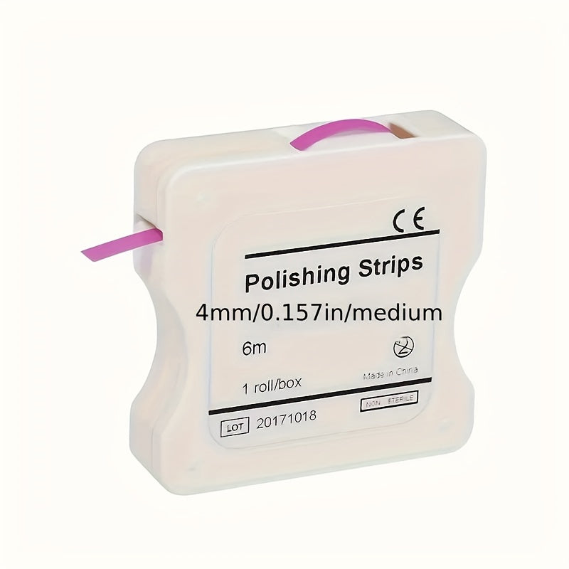 4mm Fine Sandpaper Dental Polishing Strips, Blue or Pink, 236.22 Inches Length